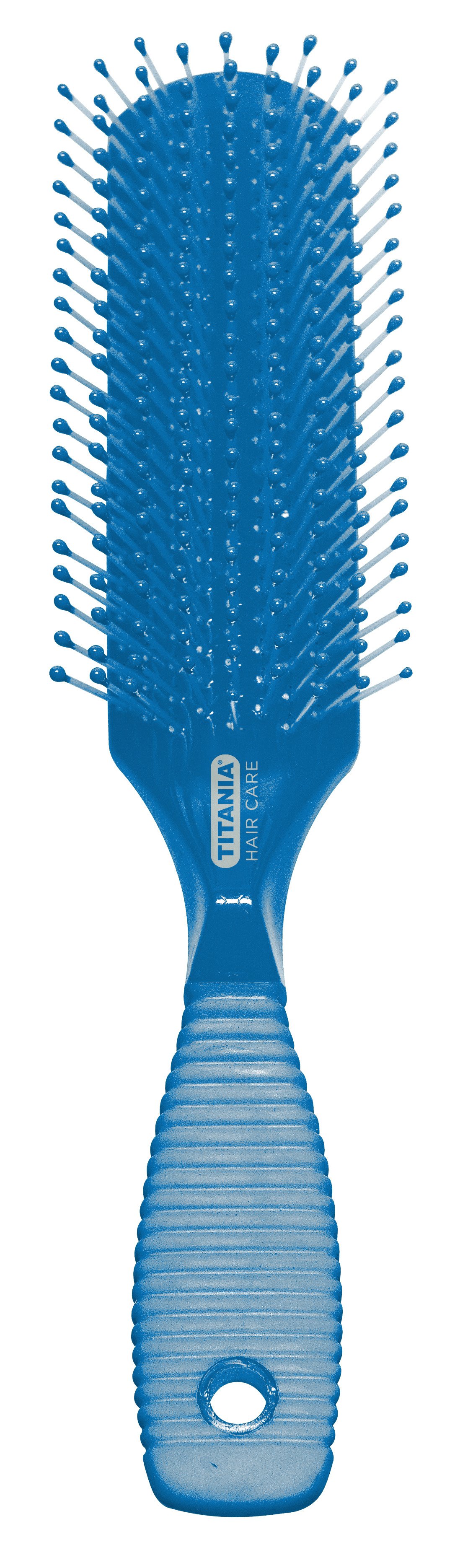 Щетка для волос Titania массажная, 9 рядов, синий (1829 син) - фото 1