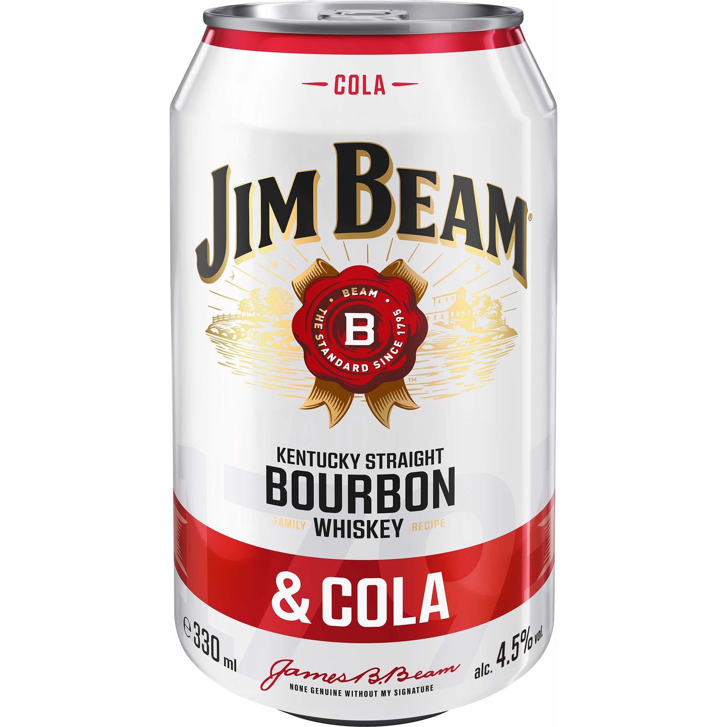 Напій слабоалкогольний Jim Beam Bourbon&Cola, 6%, 0,33 л (876017) - фото 1