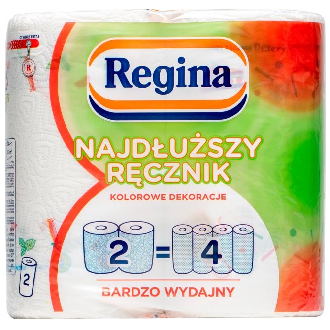 Паперові рушники Regina, двошарові, 2 рулони (416263) - фото 1