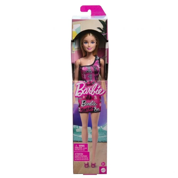 Кукла Barbie Супер стиль Блондинка в брендированном платье (HRH07) - фото 5