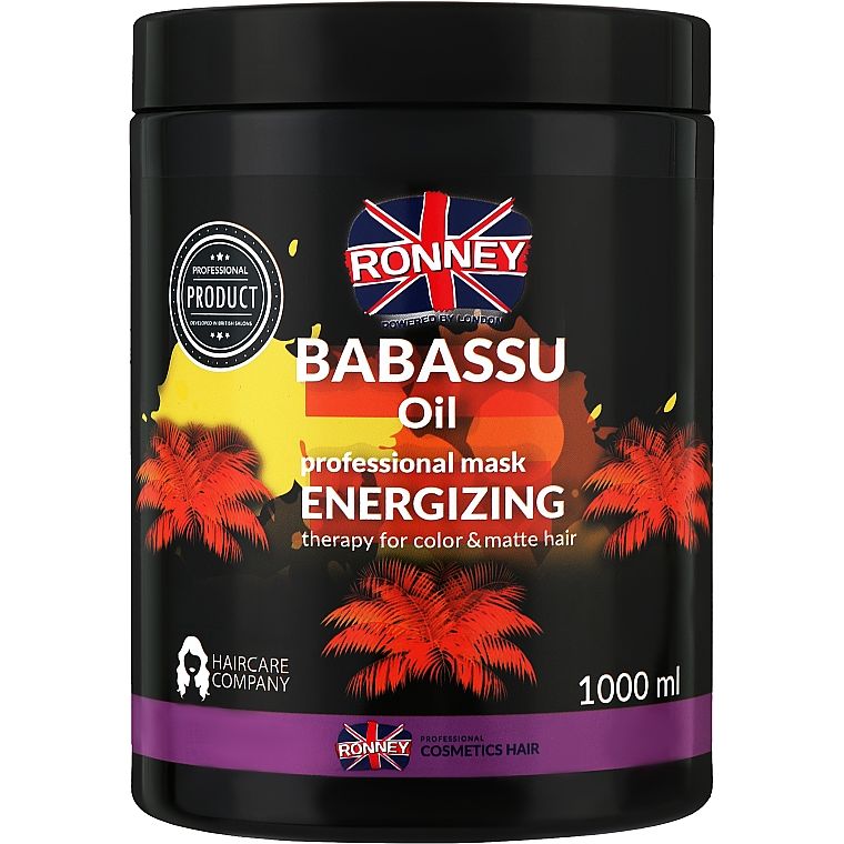 Маска для фарбованого волосся Ronney Professional Mask Babassu Oil Energizing 1 л - фото 1