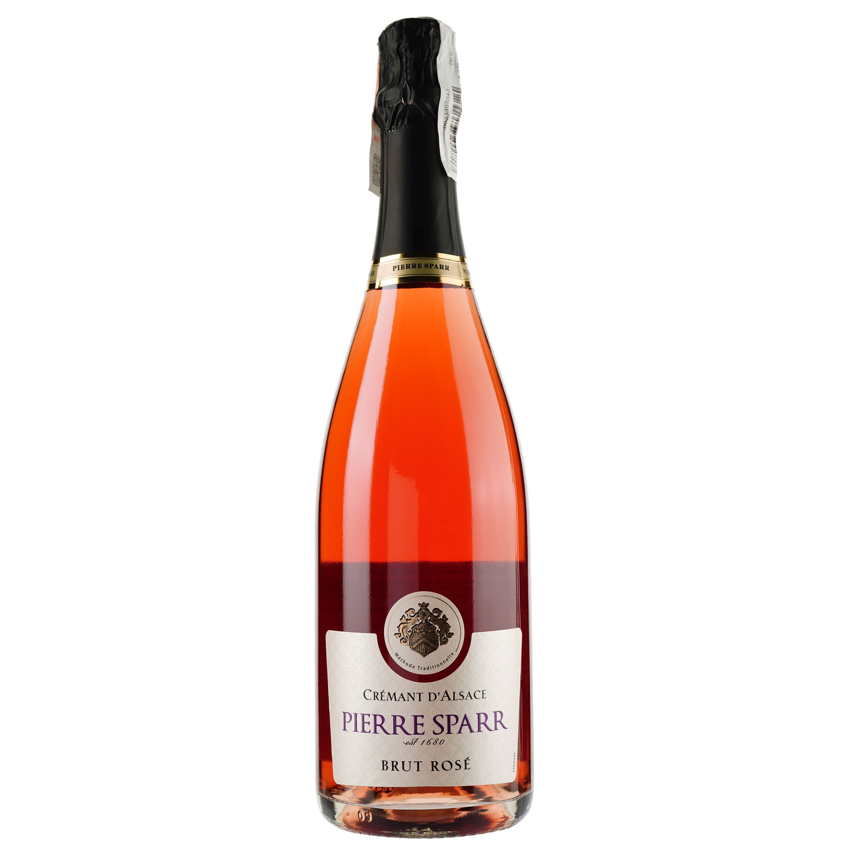 Игристое вино Pierre Sparr Cremant D'Alsace Brut Rоse, розовое, брют, 12%, 0,75 л - фото 1