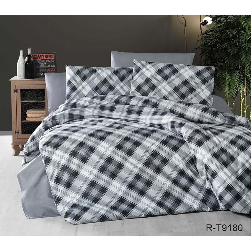 Комплект постельного белья TAG Tekstil с компаньоном Евро 000210331 (R-T9180) - фото 1