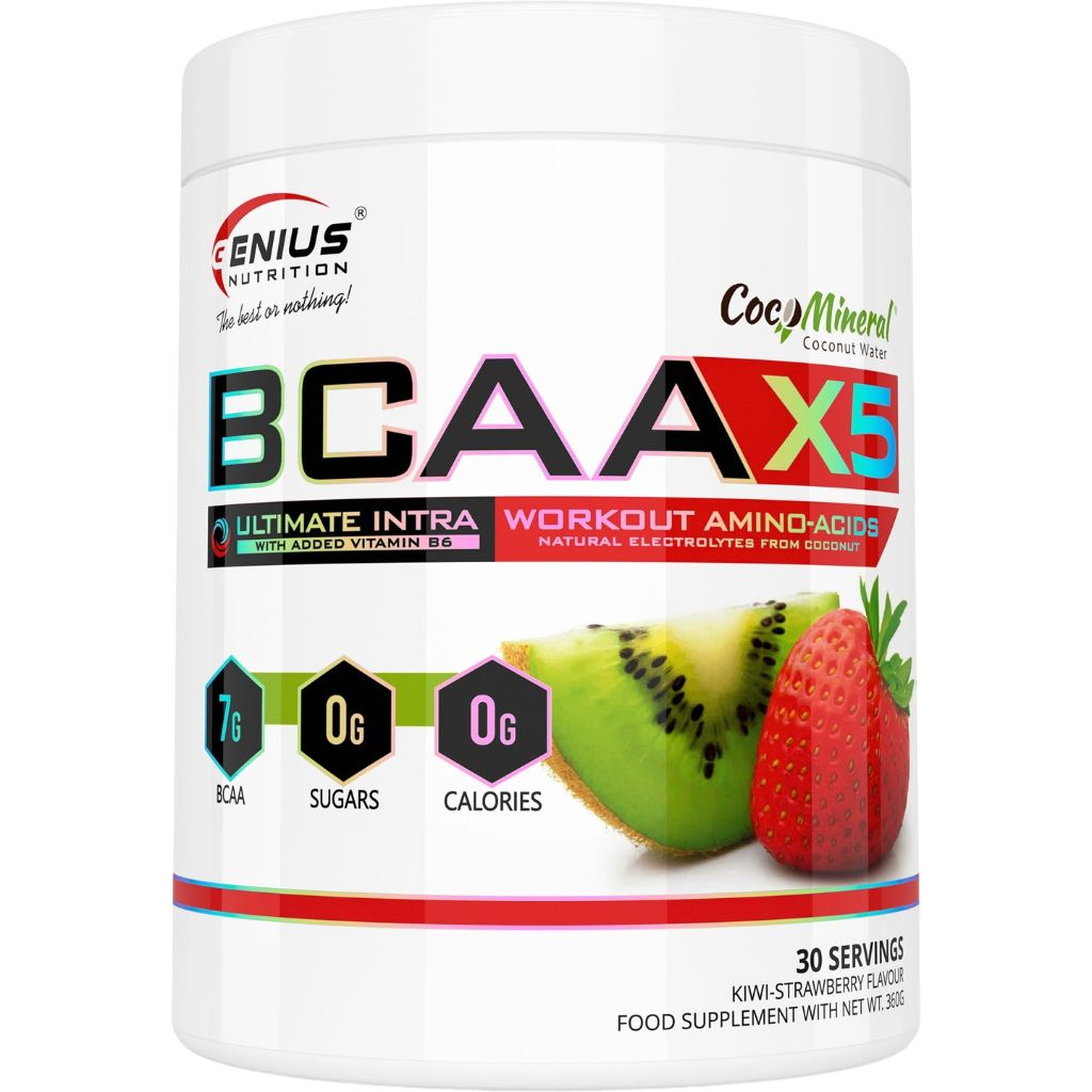 Амінокислота Genius Nutrition BCAA-X5 Ківі-полуниця 360 г - фото 1