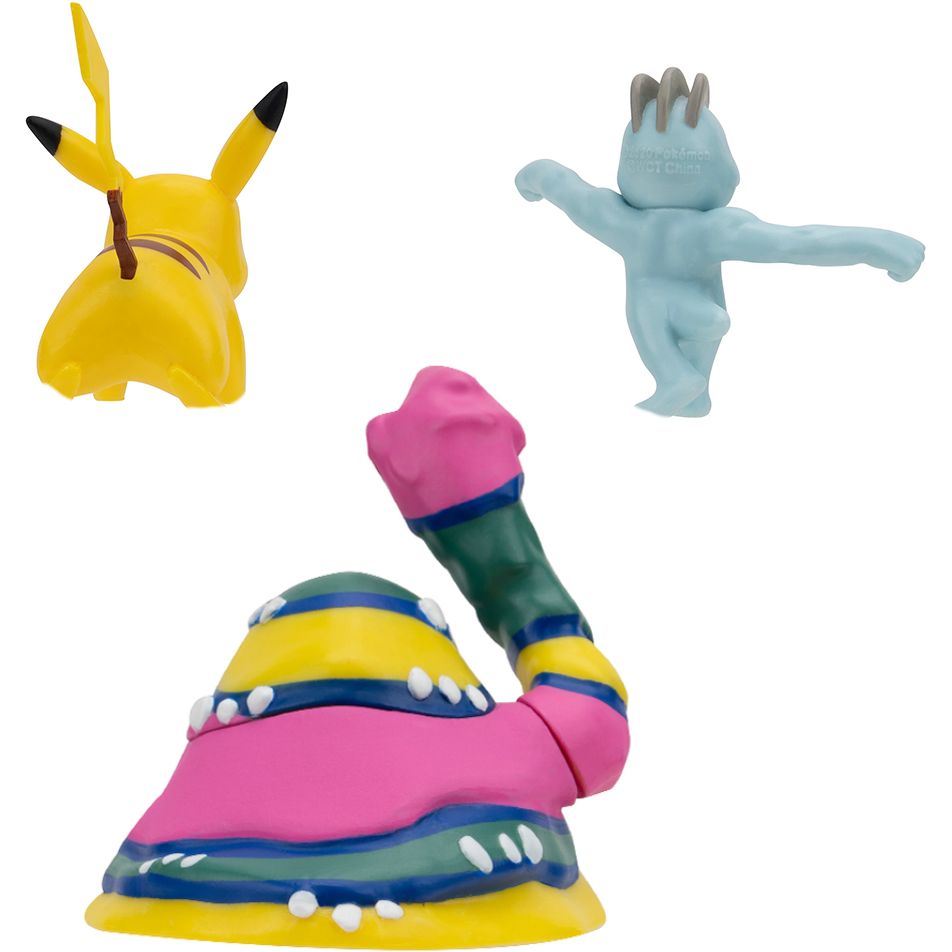 Набір ігрових фігурок Pokemon W19 Мачоп, Пікачу, Алола Мак - фото 4