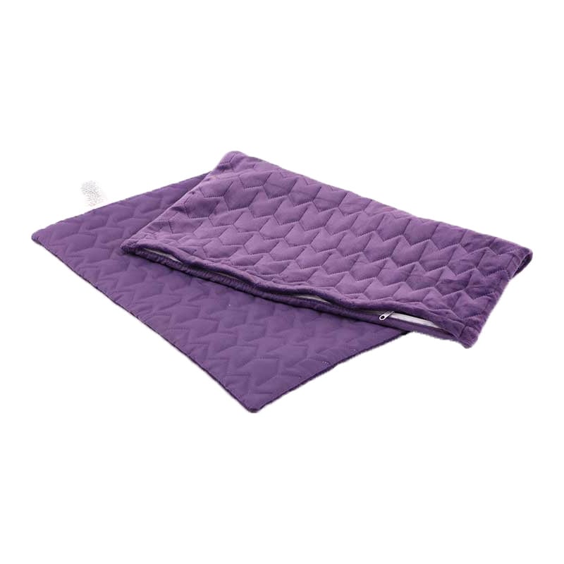 Чохол на подушку Руно Violet на блискавці, стьобаний мікрофайбер+велюр, 50х70 см, фиолетовий (382.55_Violet) - фото 3