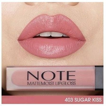 Матовий блиск для губ Note Cosmetique Mattemoist Lipgloss відтінок 403 (Sugar Kiss) 6 мл - фото 4