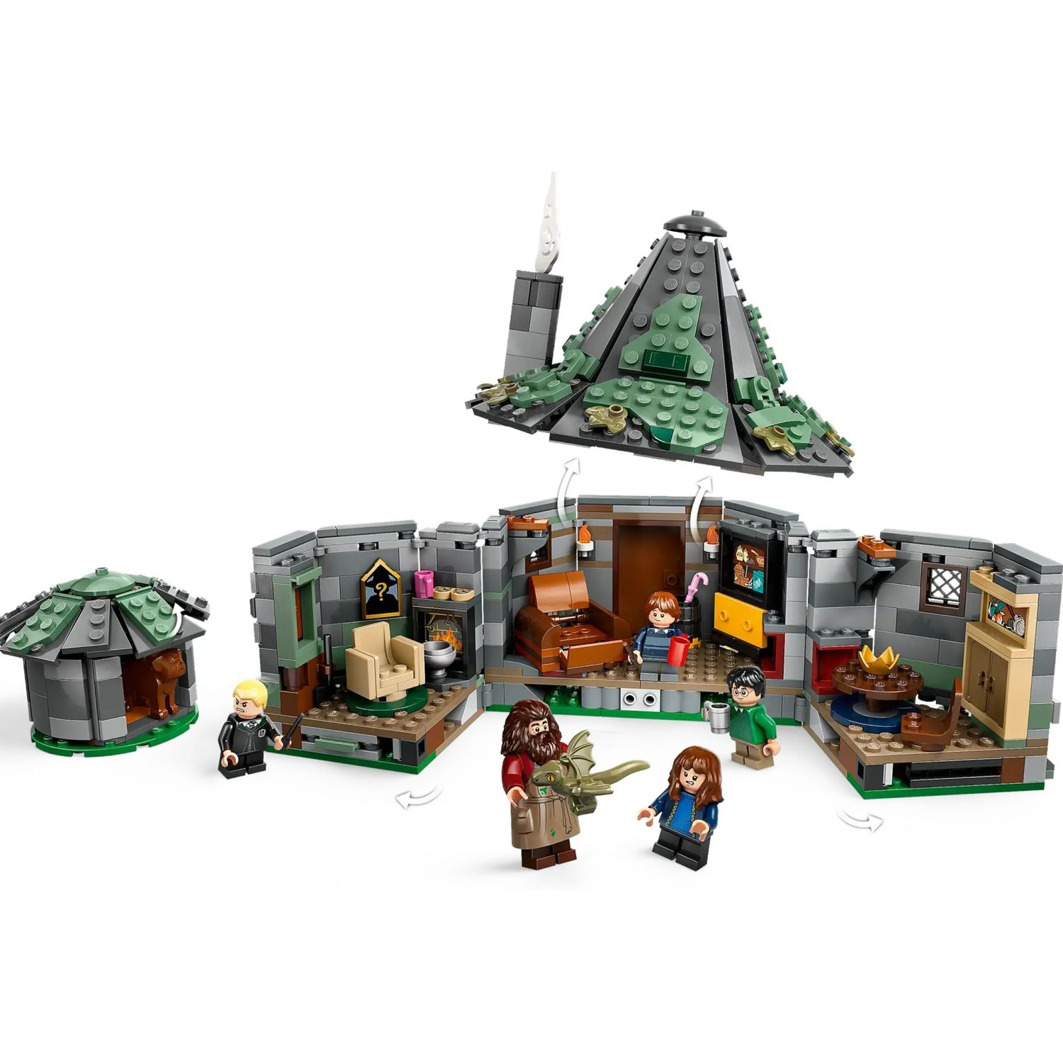 Конструктор LEGO Harry Potter Хатинка Геґріда: Несподівані гості 896 деталей (76428) - фото 10