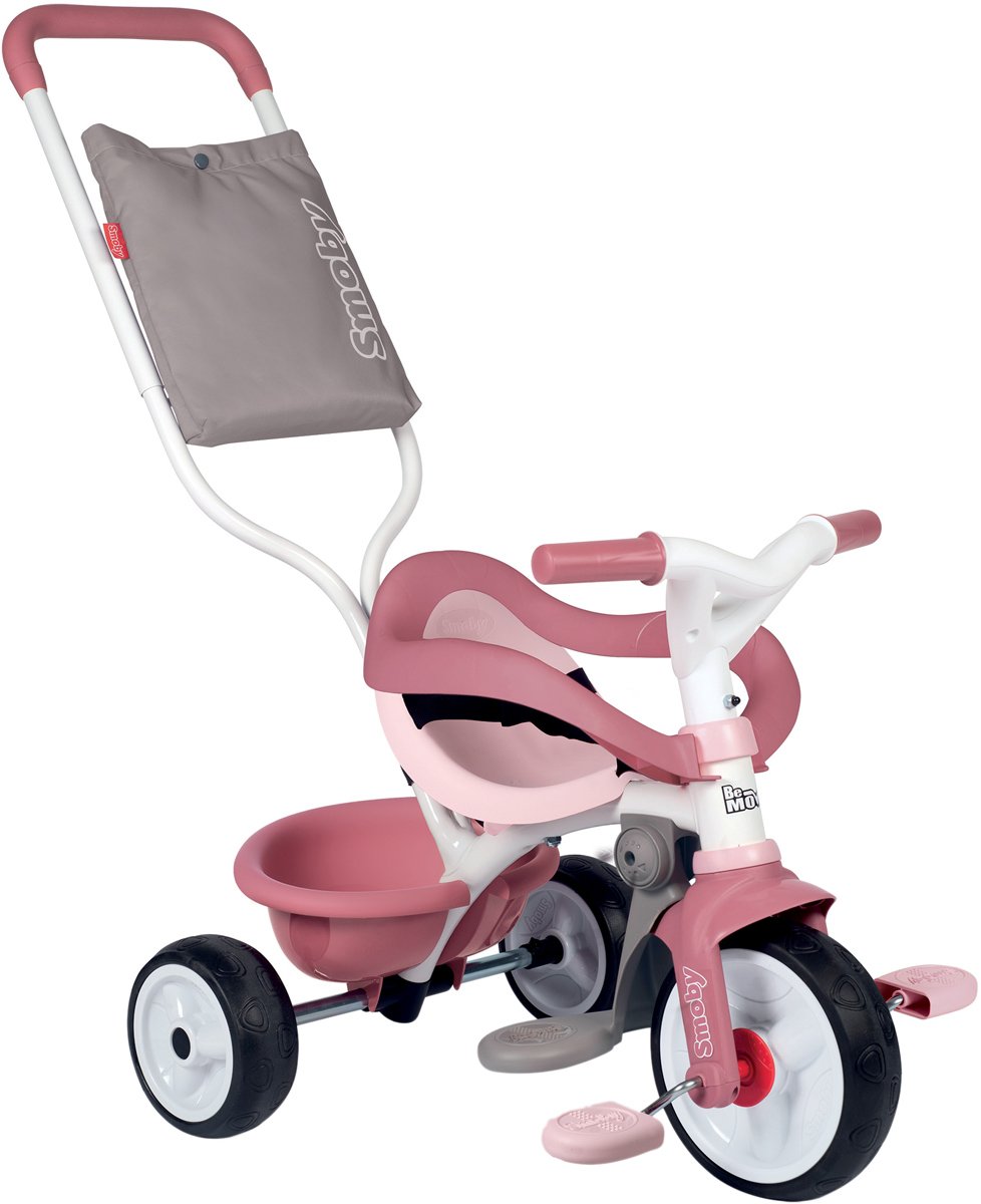 Трехколесный велосипед 3 в 1 Smoby Toys Би Муви Комфорт, розовый (740415) - фото 1