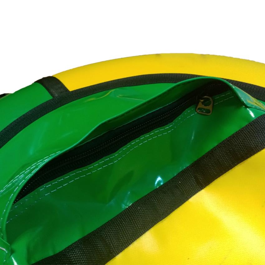 Тюбинг Traverse Усиленный, d 100 см, зеленый с желтым - фото 4