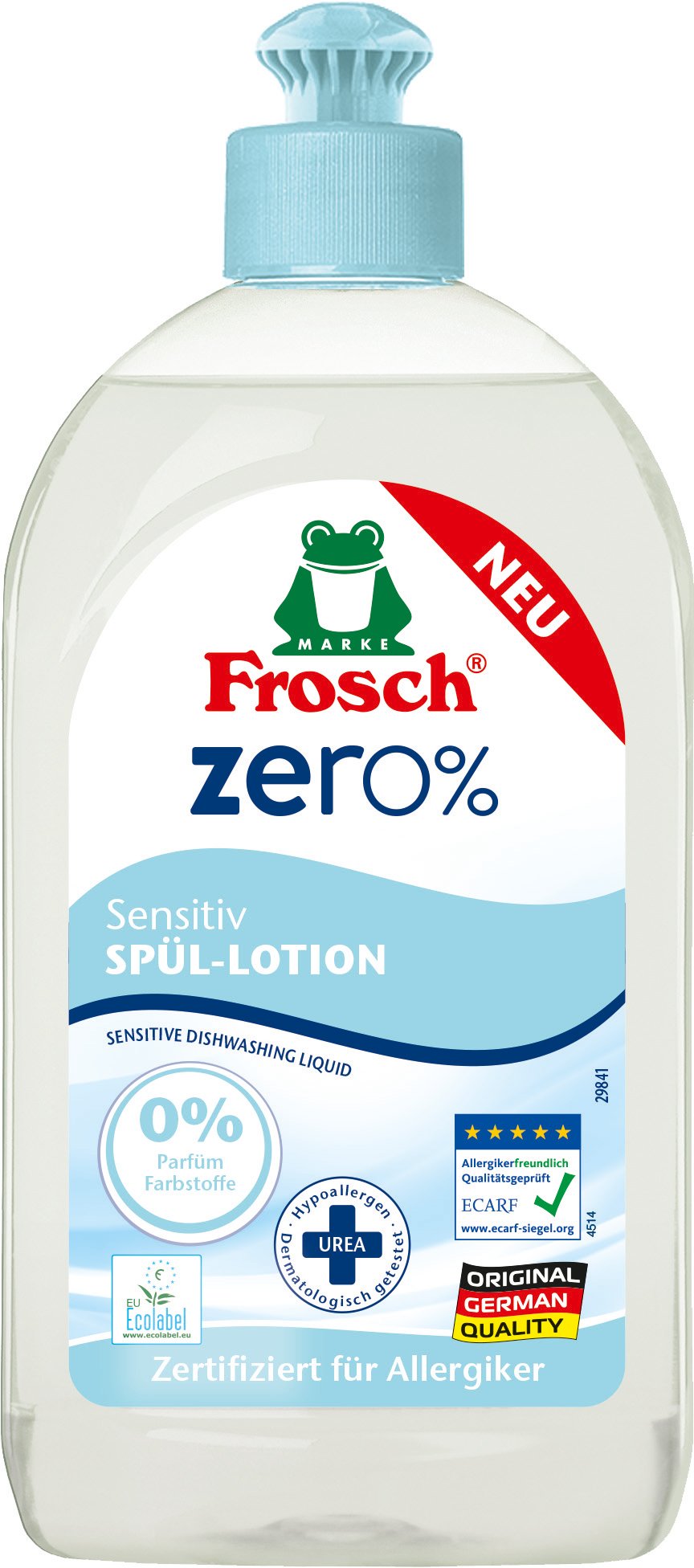 Средство для мытья посуды Frosch Zero Сенситив, 500 мл - фото 1
