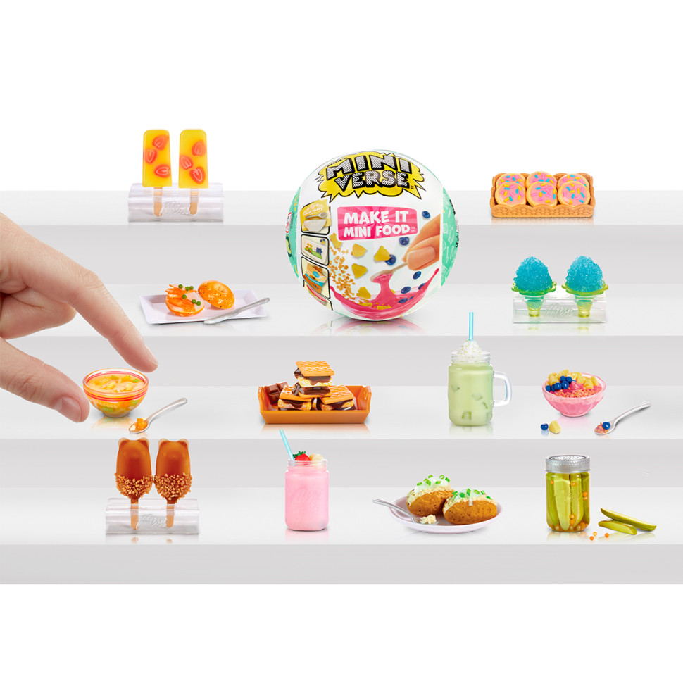 Игровой набор для творчества MGA's Miniverse Mini Food 3 Создай кафе (505396) - фото 8