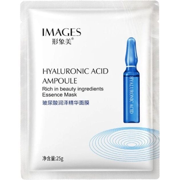 Тканевая маска для лица Images Hyaluronic Acid Ampoule увлажняющая, с гиалуроновой кислотой, 25 г - фото 1