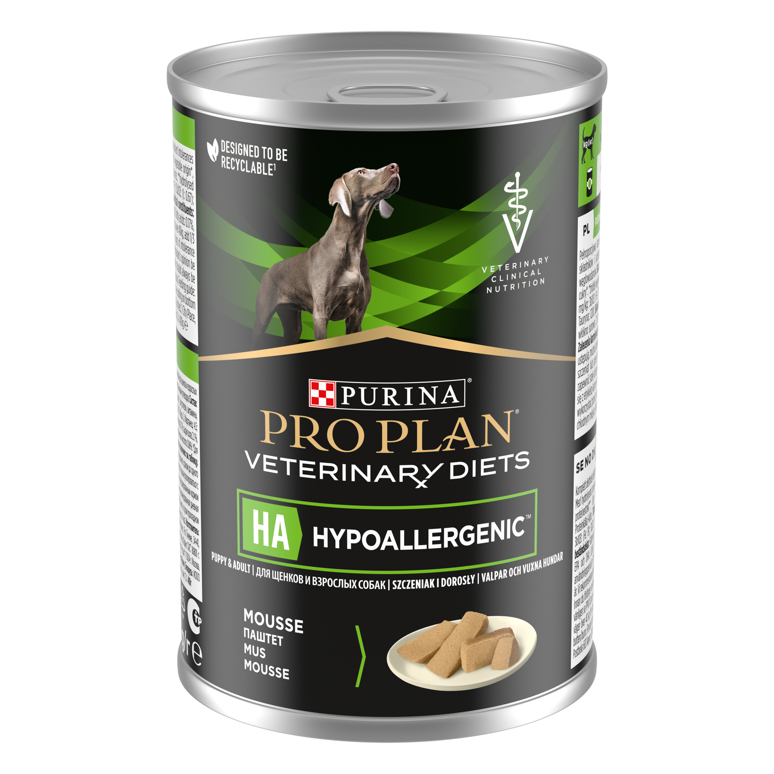 Вологий корм для собак при харчовій алергії Purina Pro Plan Veterinary Diets HA Hypoallergenic, 400 г (12384746) - фото 2