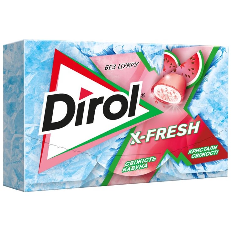 Резинка жевательная Dirol X-Fresh Свежесть арбуза, 18 г (696313) - фото 1