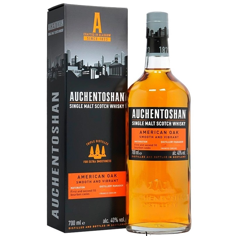 Виски Auchentoshan 12 yo Single Malt Scotch Whisky, 40%, 0,7 л - фото 1