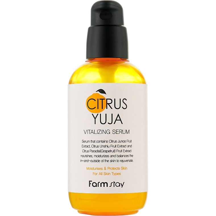 Сыворотка для лица FarmStay Citrus Yuja Vitalizing Serum с вытяжкой юдзу 100 мл - фото 1