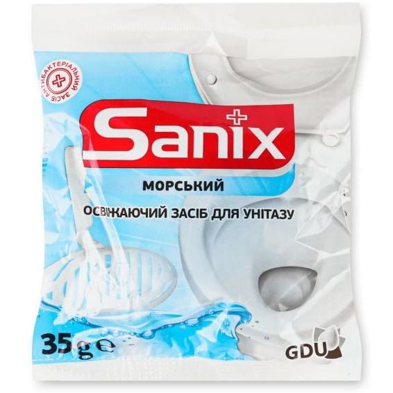 Освежающее средство для унитазов Sanix Морской 35 г - фото 1