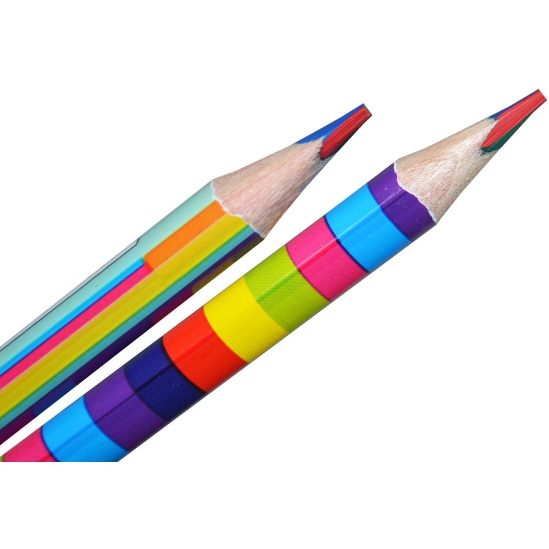 Олівець Yes Rainbow з чотирибарвним грифелем, трикутний (290575) - фото 3