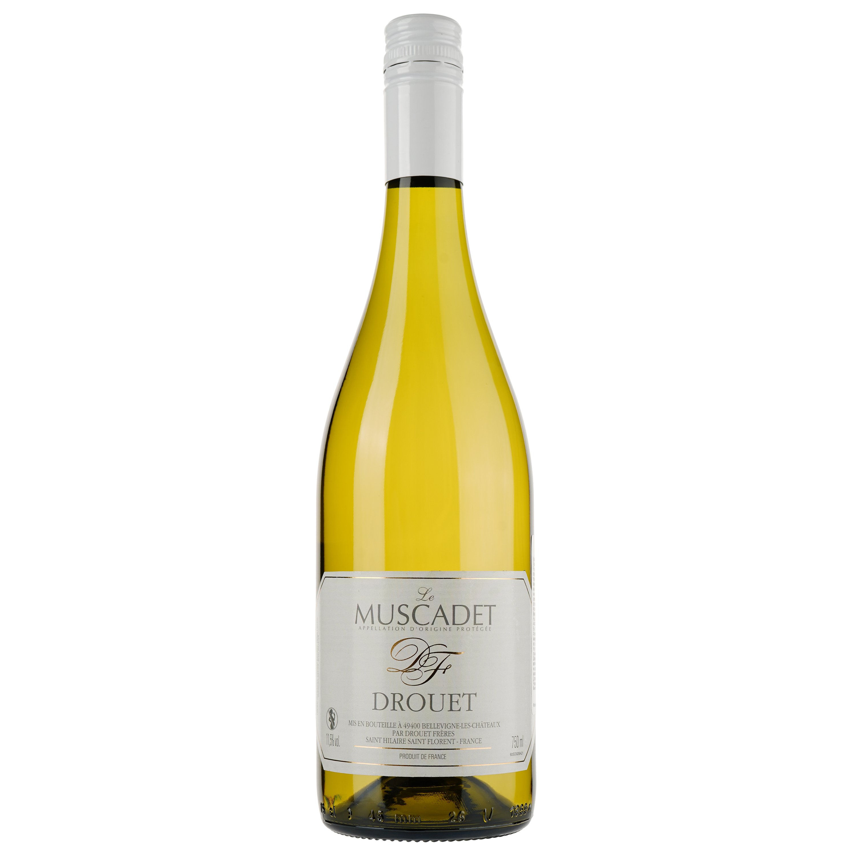 Вино Drouet Freres Muscadet, белое, сухое, 0,75 л - фото 1