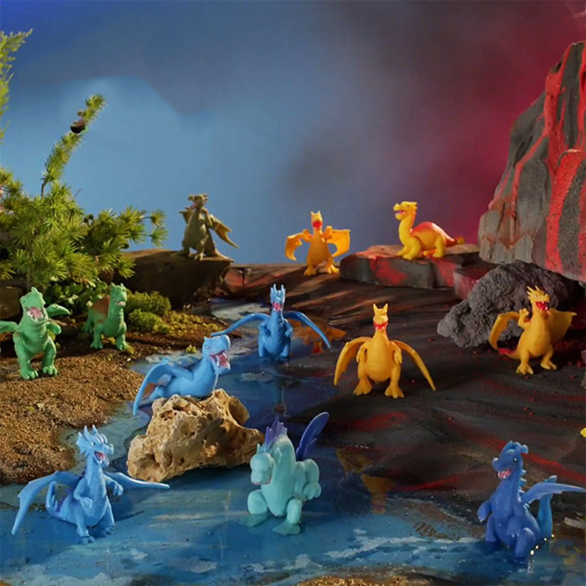 Набор стретч-игрушек в виде мифического животного #sbabam Легенда о драконах 12 шт. (61/CN23-CDU) - фото 4