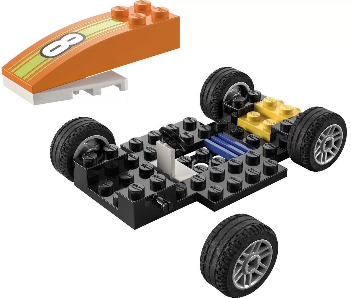 Конструктор LEGO City Гоночный автомобиль, 46 деталей (60322) - фото 7