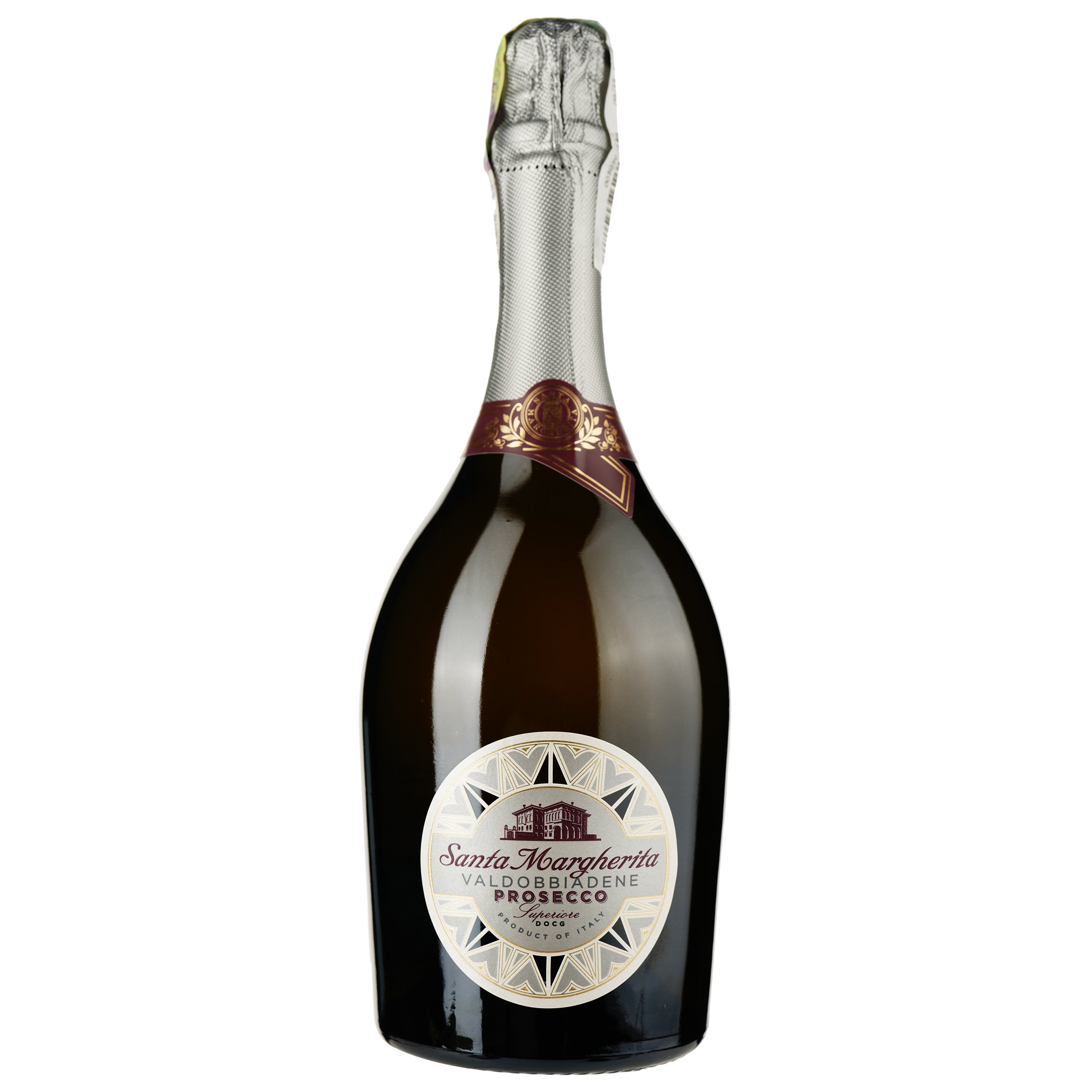 Ігристе вино Santa Margherita Valdobbiadene Prosecco Superiore DOCG, біле, екстрасухе, 11,5%, 0,75 л - фото 1