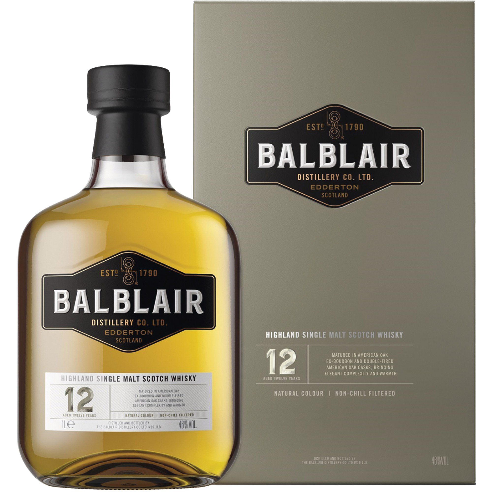 Віскі Balblair 12yo Single Malt Scotch Whisky 46% 0.7 л у подарунковій упаковці - фото 1