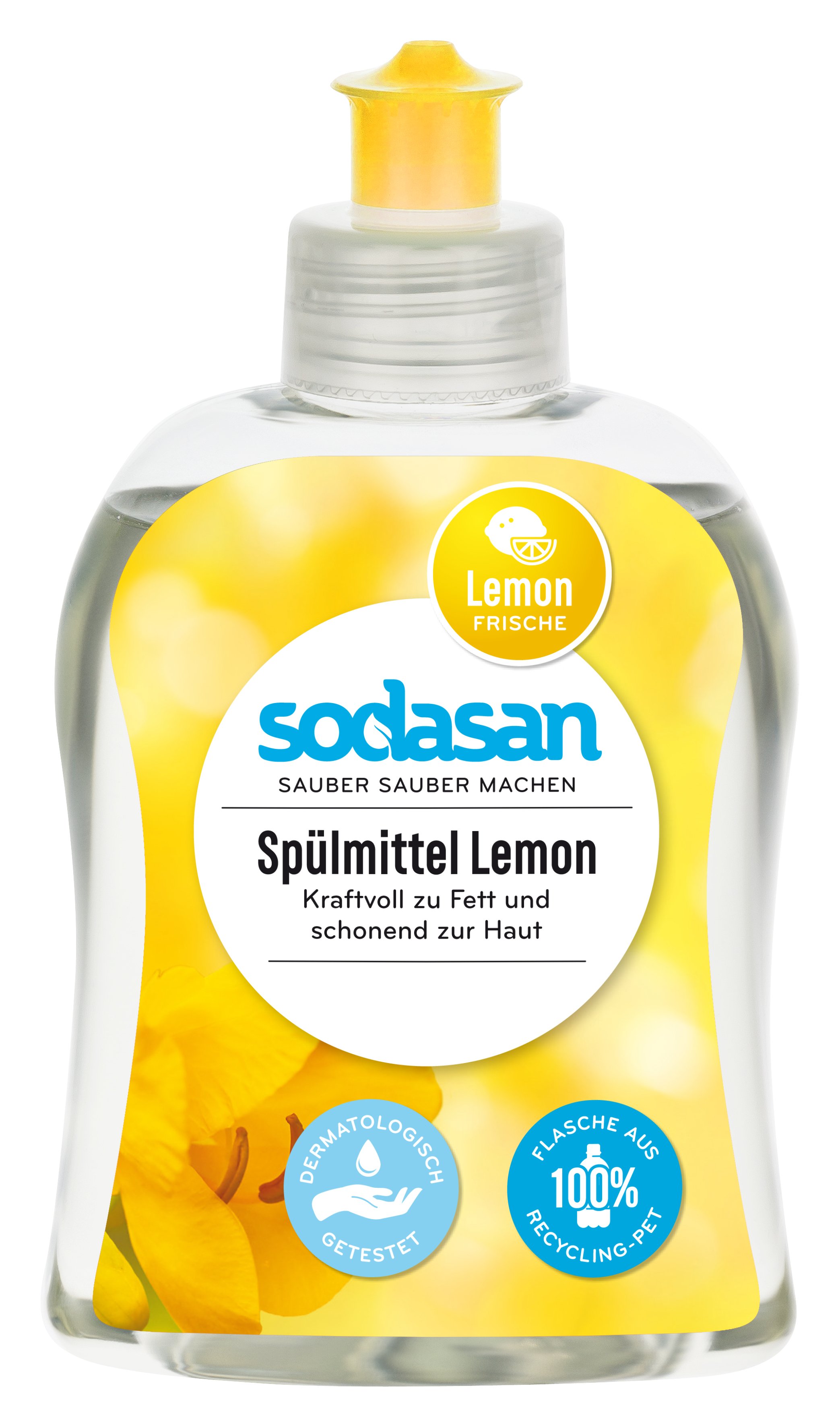 Органическое средство-концентрат для мытья посуды Sodasan Лимон, 300 мл - фото 1