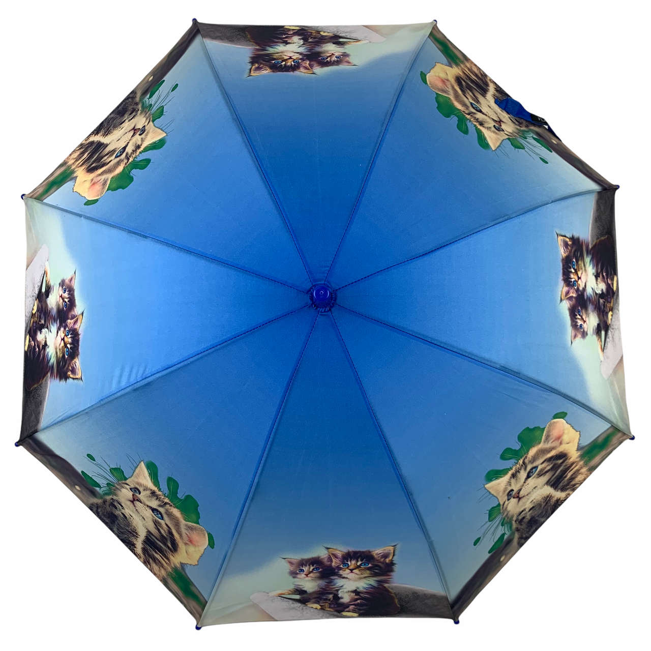 Дитяча парасолька-палиця напівавтомат The Best 88 см синя - фото 4