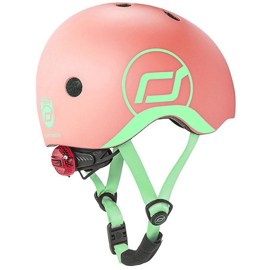 Шлем защитный Scoot and Ride, с фонариком, 51-55 см (S-M), персиковый (SR-181206-PEACH) - фото 2