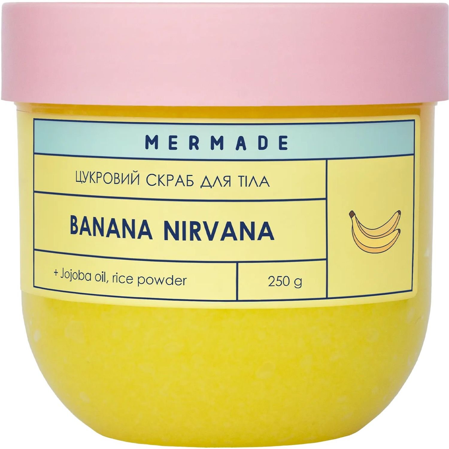 Цукровий скраб для тіла Mermade Banana Nirvana 250 г - фото 1