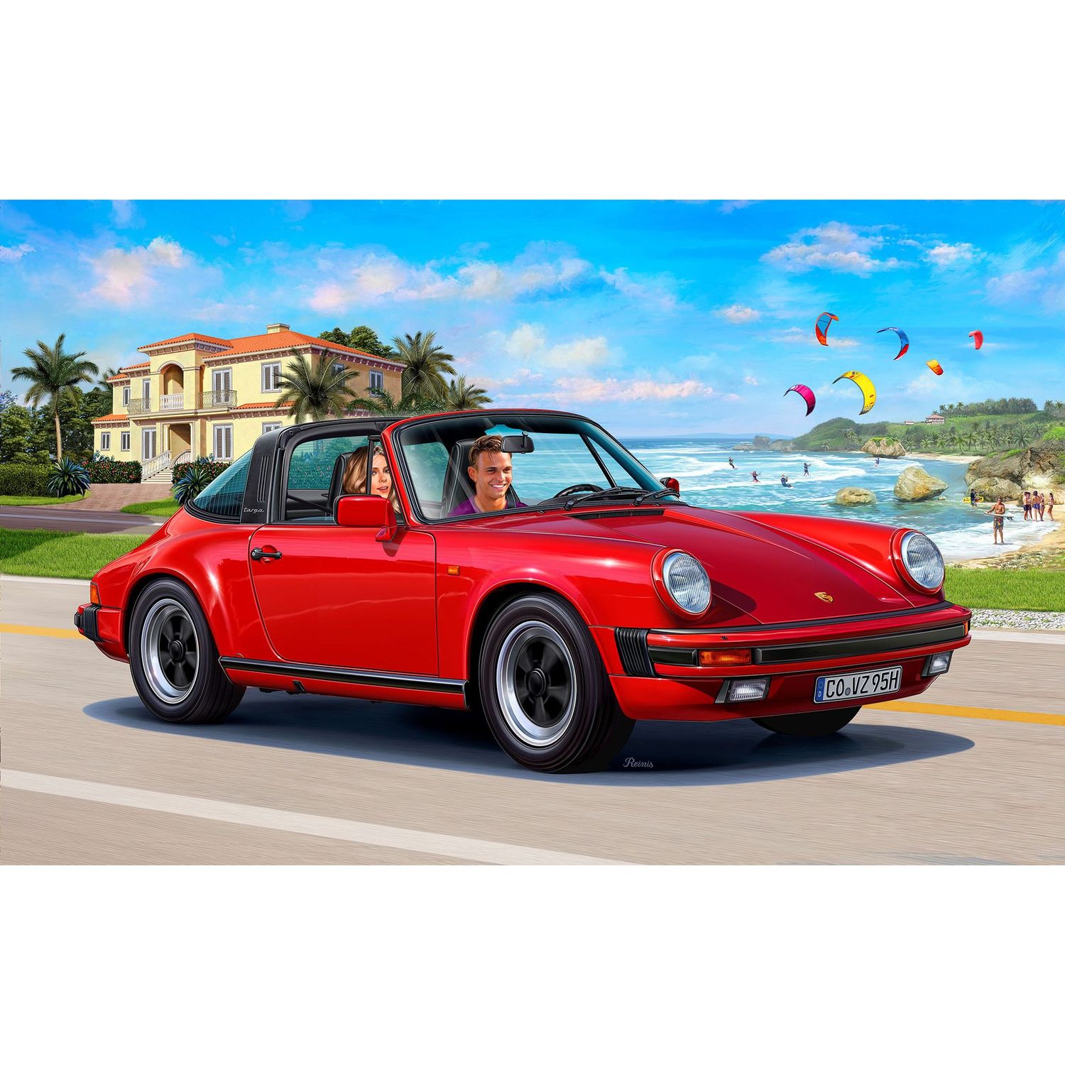 Сборная модель Revell Автомобиль Porsche 911 Carrera 3.2 Targa уровень 3, масштаб 1:24, 114 деталей (RVL-67689) - фото 11