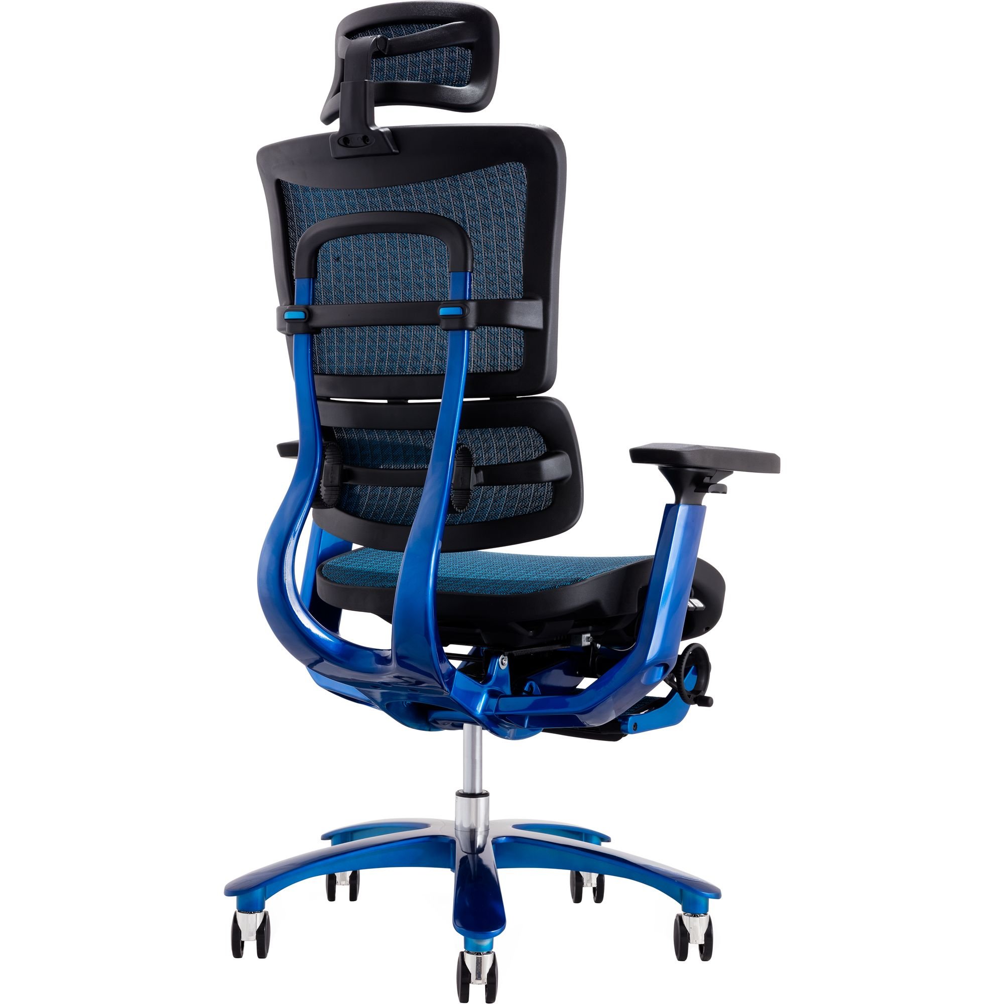 Офисное кресло GT Racer X-815L (W-85), черно-синее (X-815L Black/Blue (W-85)) - фото 4