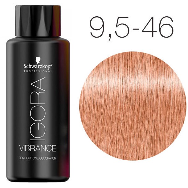 Деміперманентна фарба для волосся Schwarzkopf Professional Igora Vibrance, відтінок 9,5-46 (світлий блонд бежевий шоколадний), 60 мл (2300746) - фото 2