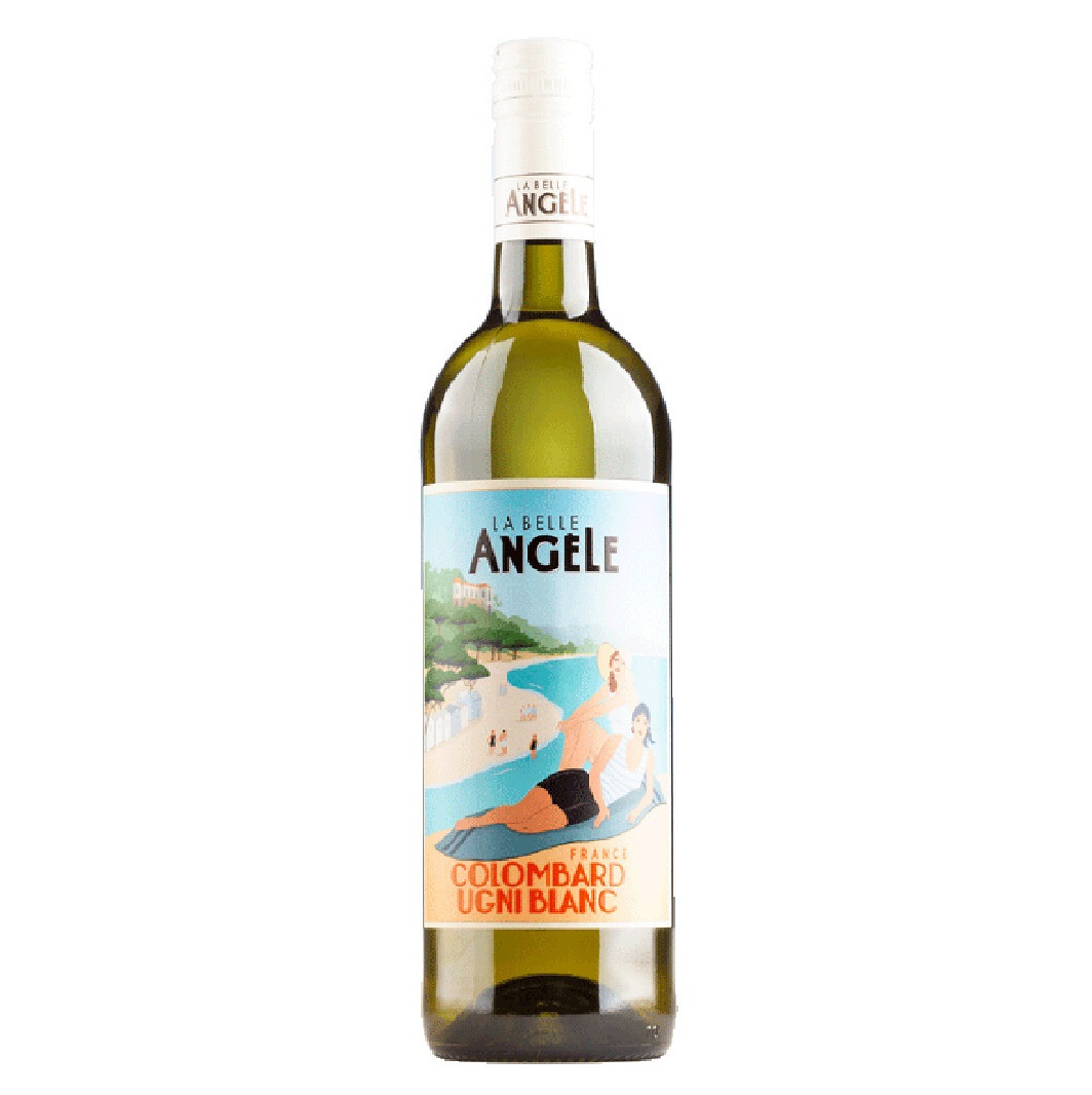 Вино Badet Clement La Belle Angele Ugni Blan - Colombard, біле, сухе, 11,5%, 0,75 л (8000019948667) - фото 1
