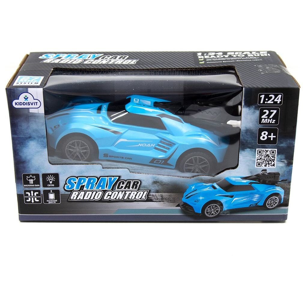 Автомобиль на радиоуправлении Sulong Toys Spray Car Sport 1:24 голубой (SL-354RHBL) - фото 8