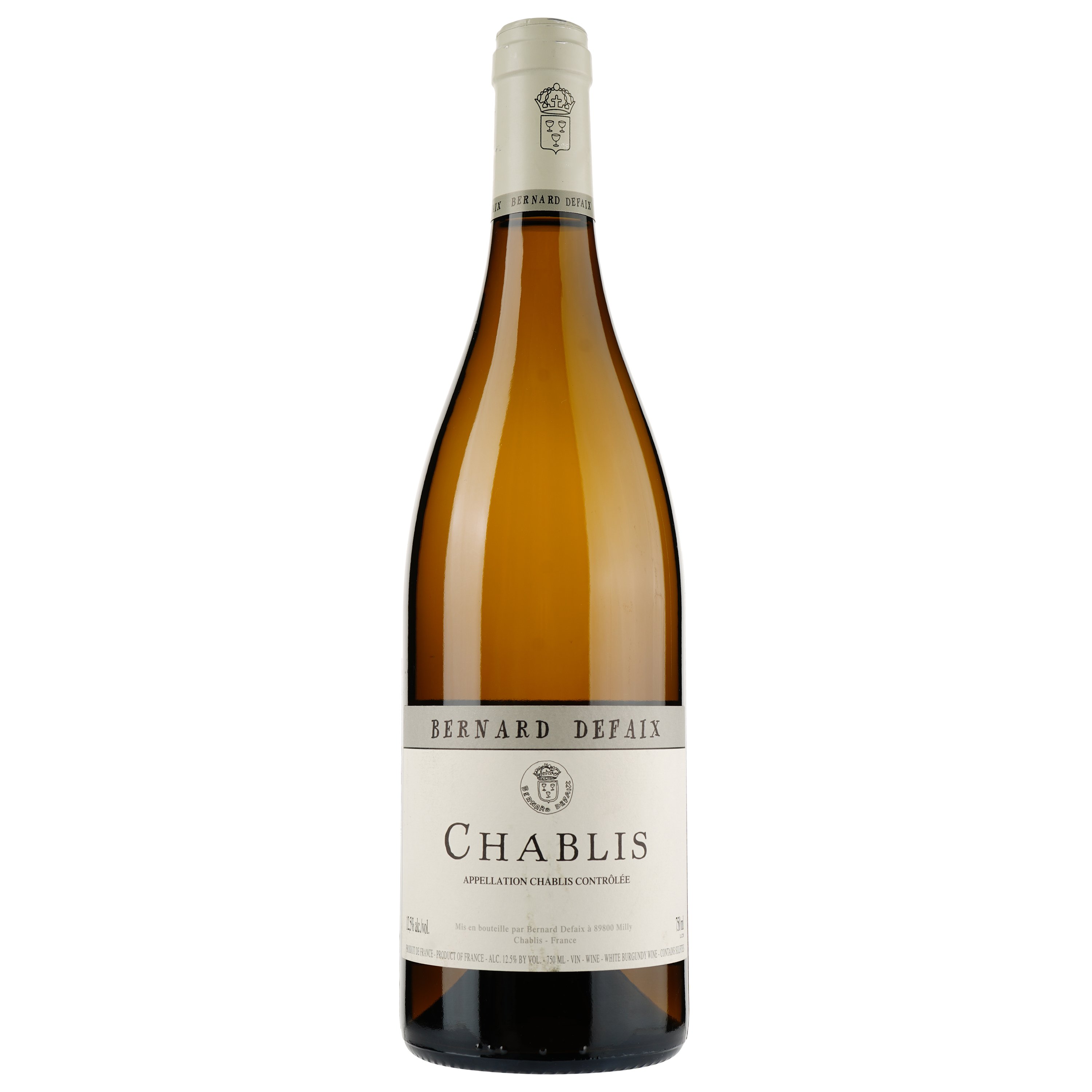 Вино Bernard Defaix Chablis blanc, 12,5%, 0,75 л (881591) - фото 1