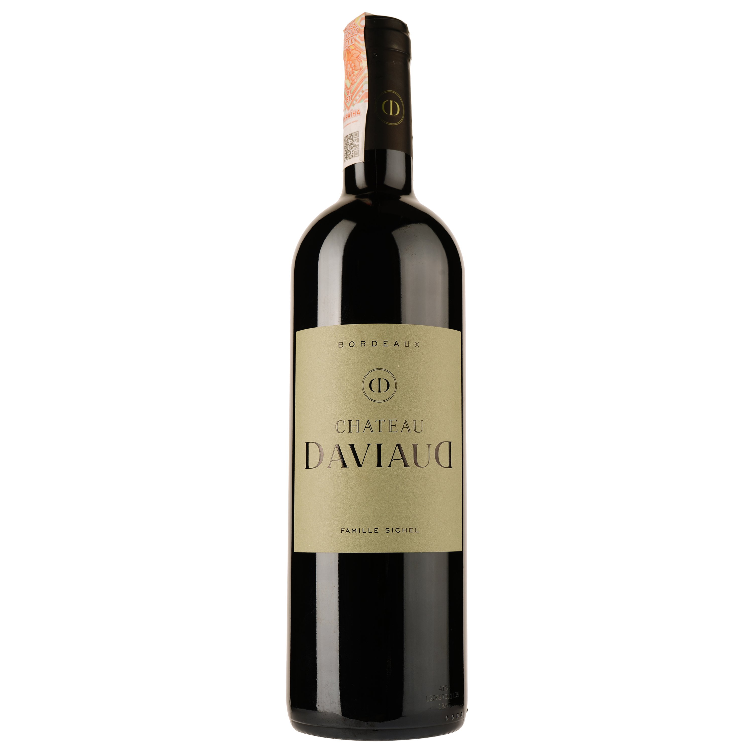Вино Chateau Daviaud 2019, червоне, сухе, 0,75 л - фото 1
