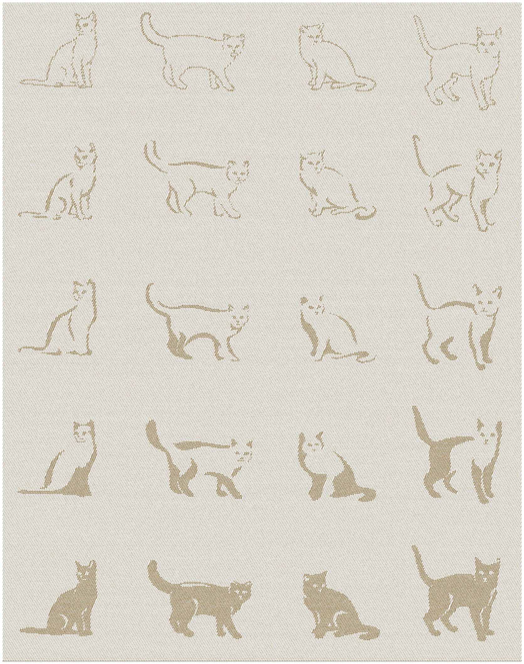 Плед LightHouse Cats, 200х140 см, бежевый (2200000552082) - фото 7