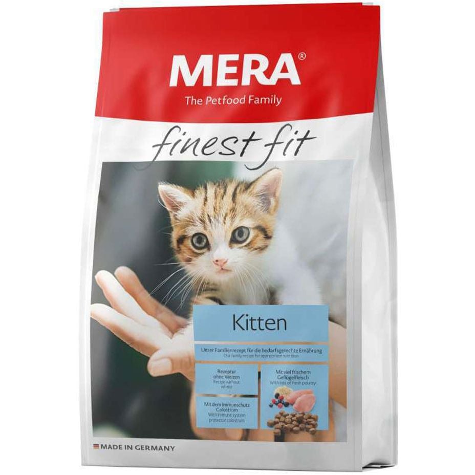Сухой корм для котят Mera Finest Fit Kitten со свежим мясом птицы и лесными ягодами 400 г - фото 1