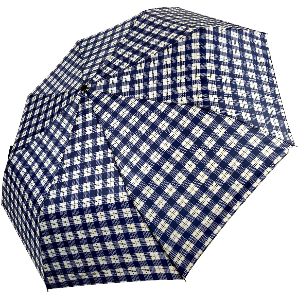 Женский складной зонтик полуавтомат S&L 98 см синий - фото 1