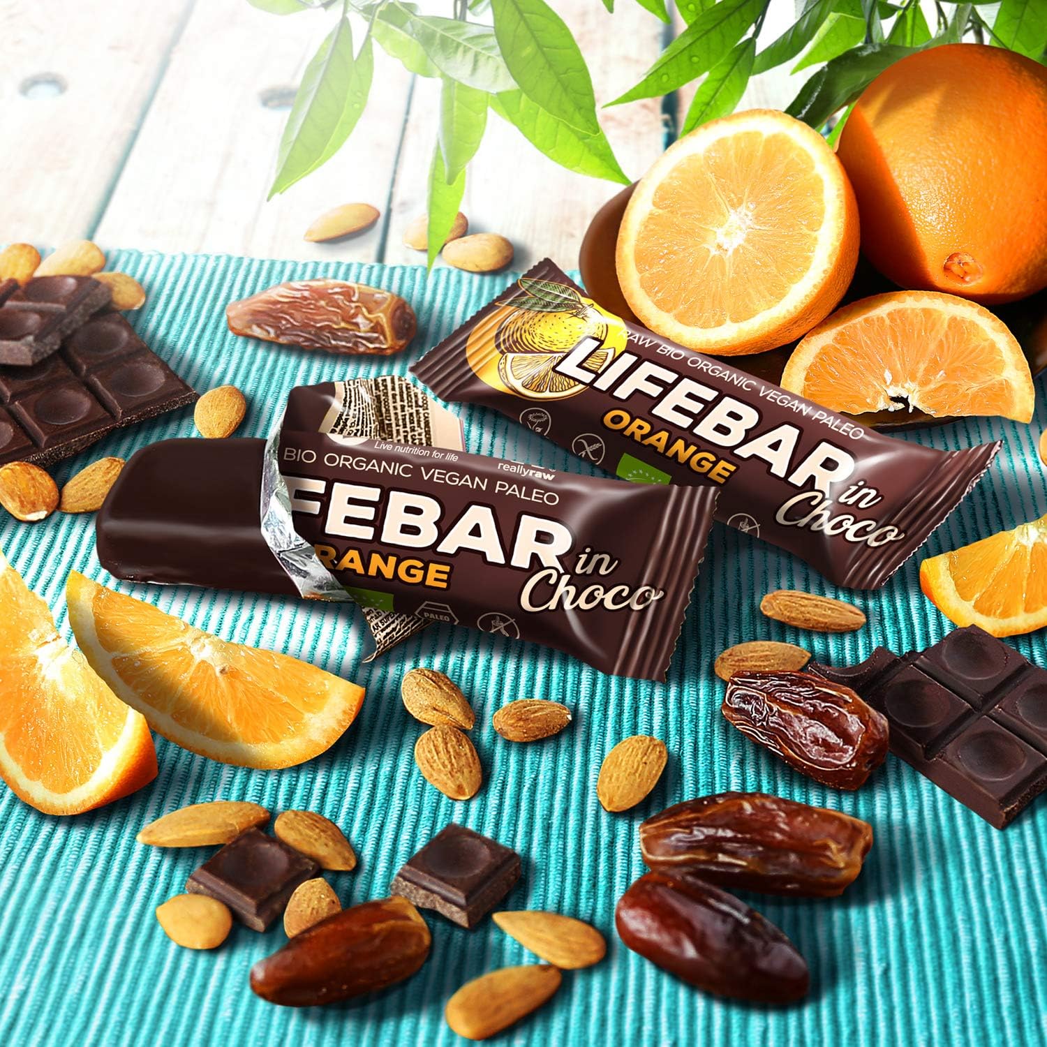 Батончик Lifefood Lifebar Апельсин у шоколаді органічний 40 г - фото 8