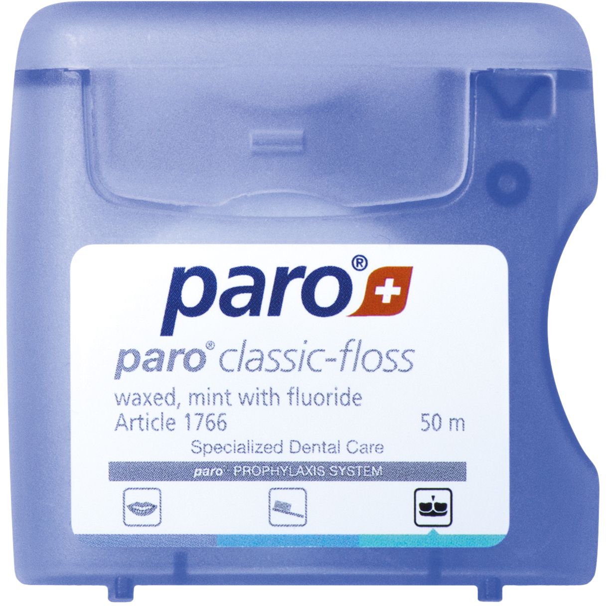 Зубна нитка Paro Swiss Classic Floss вощена 50 м - фото 1