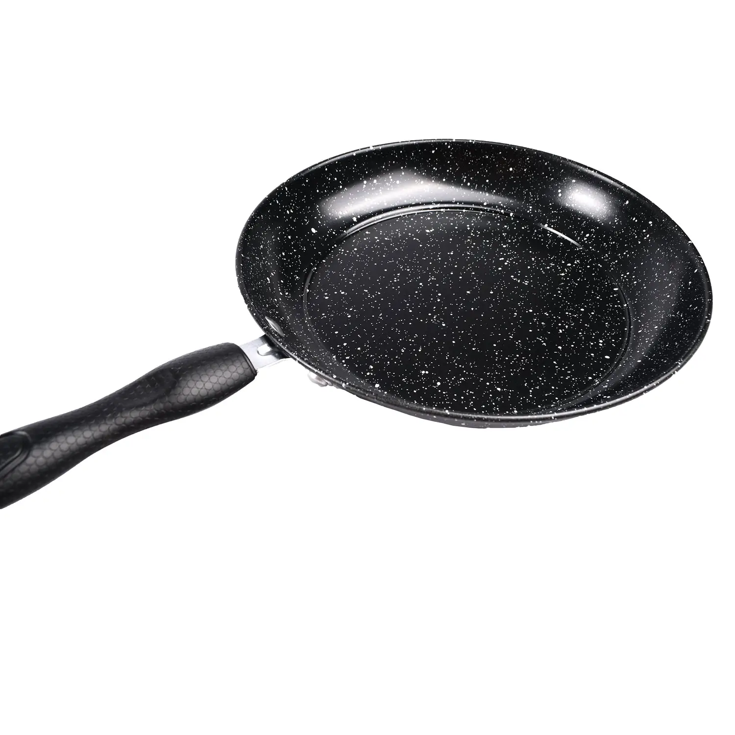 Сковорода Supretto з мармуровим покриттям без кришки чорна (83960001) - фото 2