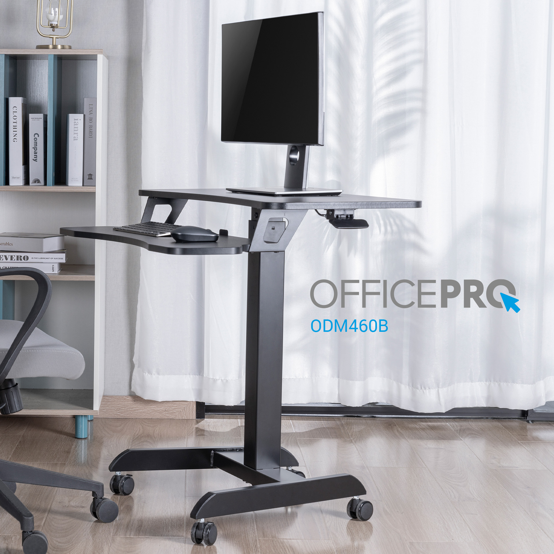 Мобільний робочий столик OfficePro Black (ODM460B) - фото 15