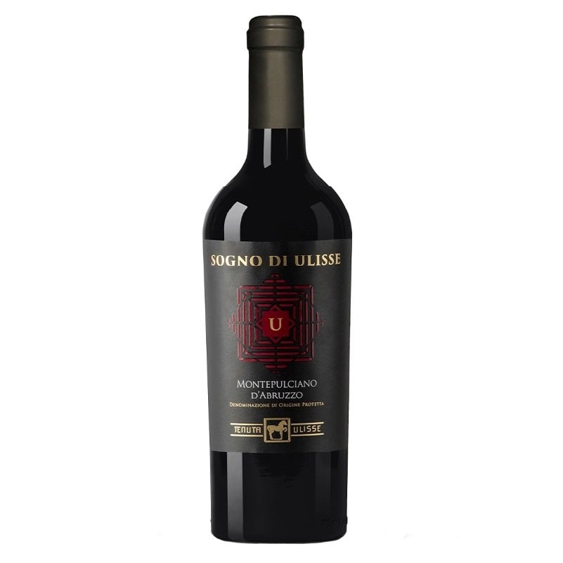 Вино Sogno di Ulisse Montepulciano D’Abruzzo DOP, красное, полусухое, 13,5%, 0,75 л - фото 1
