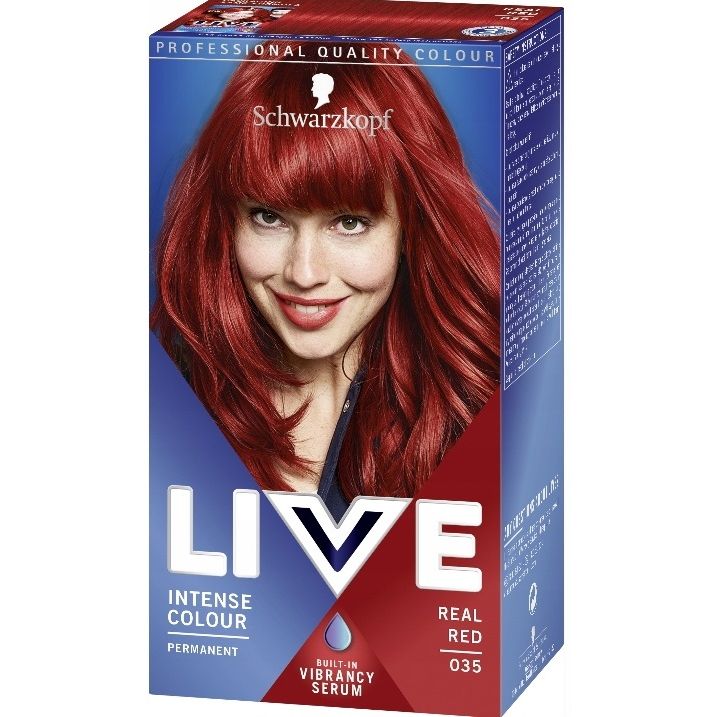 Фарба для волосся Schwarzkopf Live Intense Colour 035 Real Red - фото 1