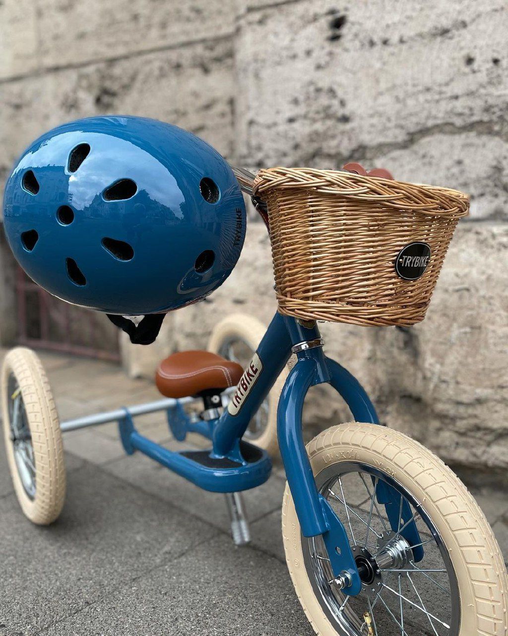 Триколісний балансуючий велосипед Trybike steel 2 в 1, синій (TBS-3-BLU-VIN) - фото 7