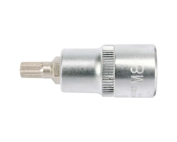 Головка торцева Yato квадрат 1/2" Spline М8 L= 55 мм (YT-04342) - фото 2